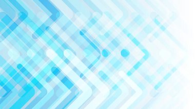 soyut arka plan parlak ve açık mavi geometrik yuvarlak çizgiler ve oklar, kurumsal, yüksek teknoloji iletişimi ve modern iş sunumları için dinamik veri akışı deseni