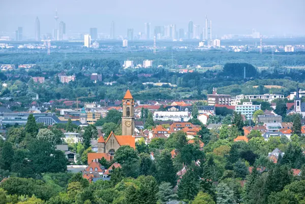 Darmstadt Con Frankfurt Distancia Hesse Alemania — Foto de Stock