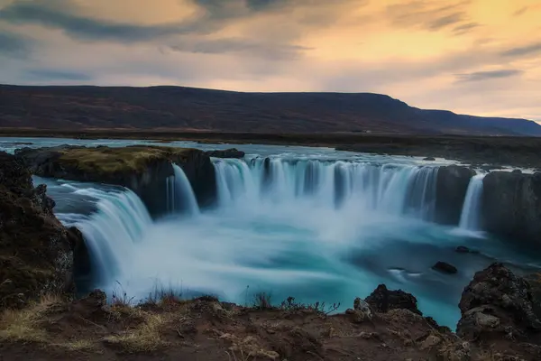 Wodospad Godafoss Bardardalur Islandia — Zdjęcie stockowe