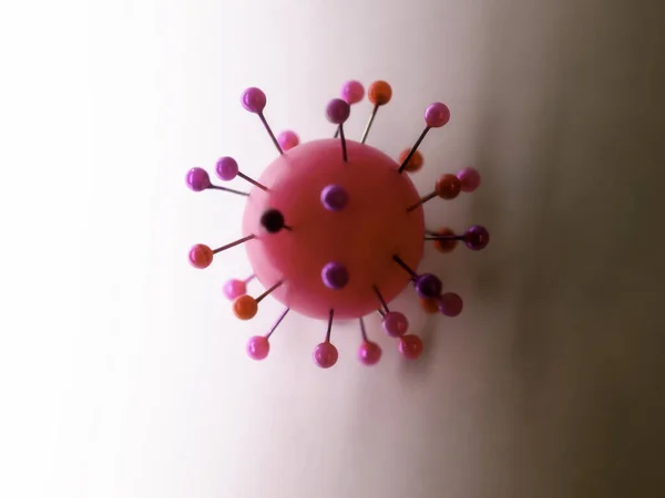 病毒的3D渲染 — 图库照片