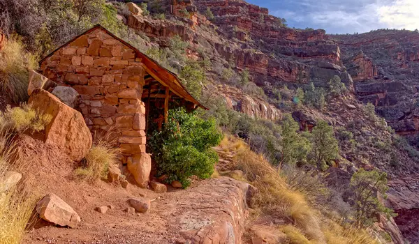 Santa Maria Spring Rest House Eremit Trail Grand Canyon National — Stockfoto