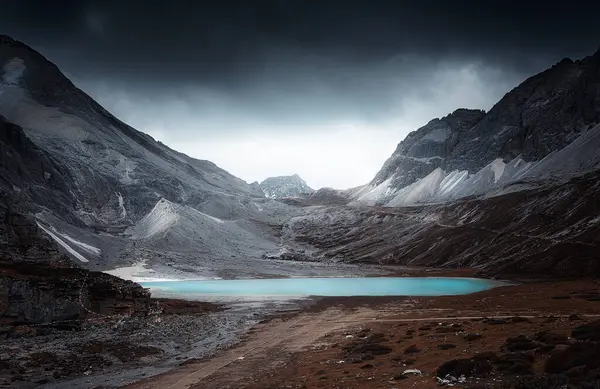 Milk Lake Reserva Natural Yading Condado Daocheng Prefeitura Southern Garze — Fotografia de Stock