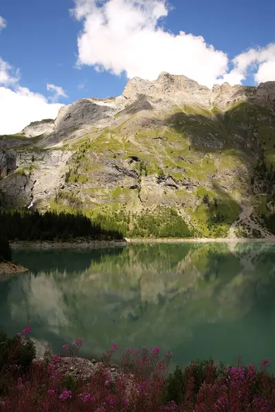 Озеро Цойзьє Вале Швейцарія — стокове фото
