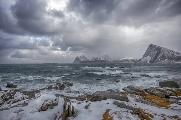 Coastal Landscape Lofoten Nordland Norway — Stock Photo, Image