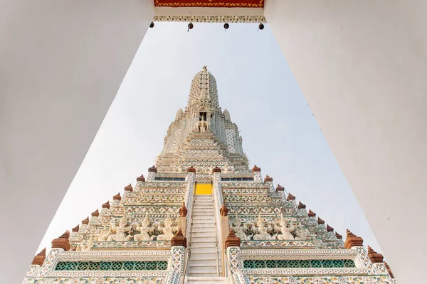 Építészeti Funkció Wat Arun Ratchawararam Bangkok Thaiföld — Stock Fotó