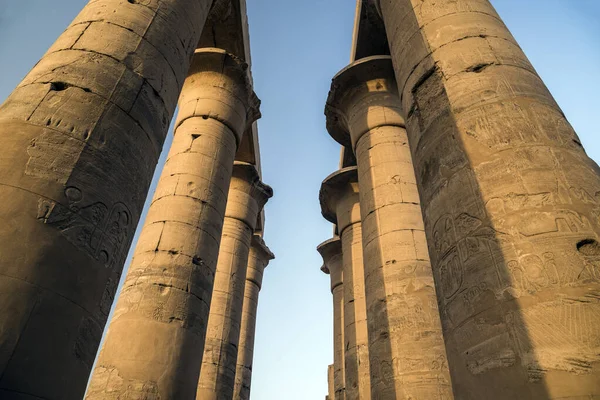 Colonnade Του Αμενχοτέπ Ιιι Ναός Του Λούξορ Λούξορ Αίγυπτος — Φωτογραφία Αρχείου