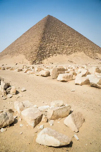 Pirámide Roja Necrópolis Dahshur Cerca Cairo Egipto — Foto de Stock