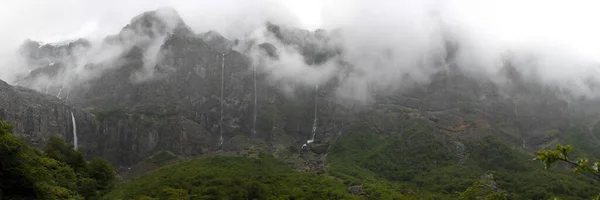 Vista Panoramica Del Ventisquero Negro Parco Nazionale Nahuel Huapi Argentina — Foto Stock