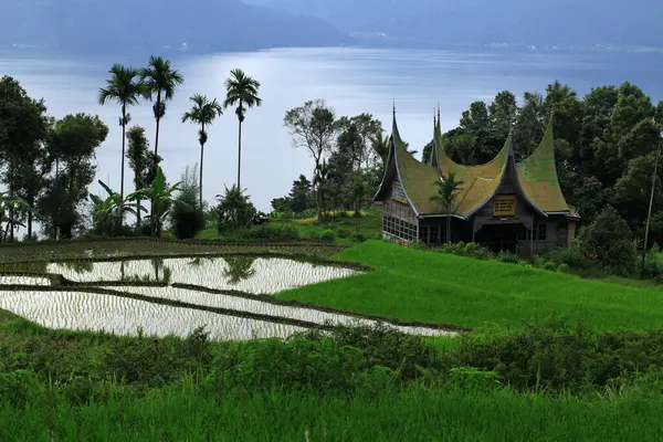 寺院By Maninjau Lake West Sumata Indonesia — ストック写真