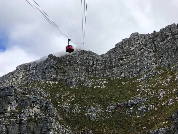 Kabelbil Bordsberg Kapstaden Västra Kapprovinsen Sydafrika — Stockfoto