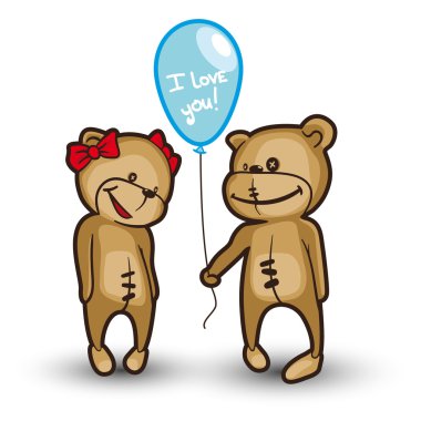 Balonlu oyuncak ayı