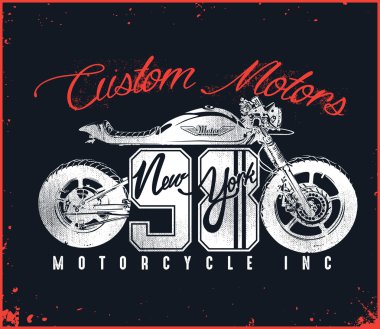 Motosiklet özel T-shirt tasarım 