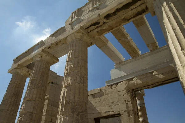 Kolumny Akropol w Atenach, Grecja — Zdjęcie stockowe