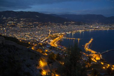Alanya geceleri - stok görüntü