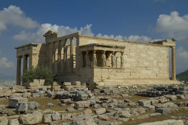 Храм Ерехтейон в Acropolis - Афіни, Греція — стокове фото