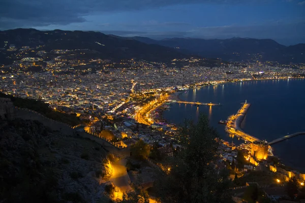 Alanya geceleri - stok görüntü