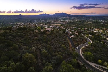 Prescott Arizona 'da gün batımı. Yüksek kalite fotoğraf