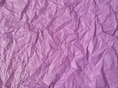 Soyut mor buruşuk plastik torba dokusu. Arkaplan için uygun, alanı kopyala