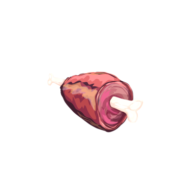 Arka planda kemik olmayan kızarmış sığır eti çizimi