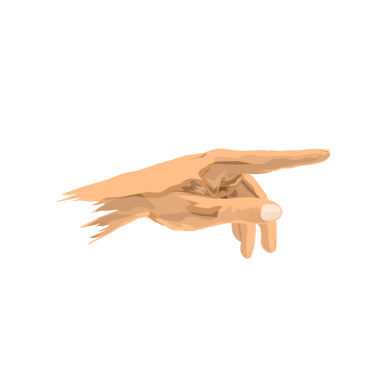 İnsan eli arka planı olmayan bir şeyi işaret ediyor.