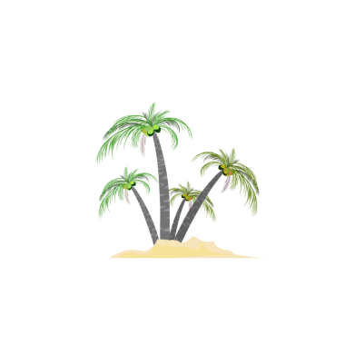 Hindistan cevizi ağaçları olmayan bir ada.