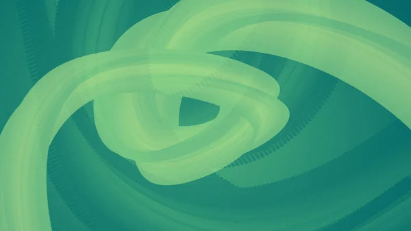 Açık yeşil renkli dinamik bir girdap daha koyu yeşil bir arkaplana çarpıyor.