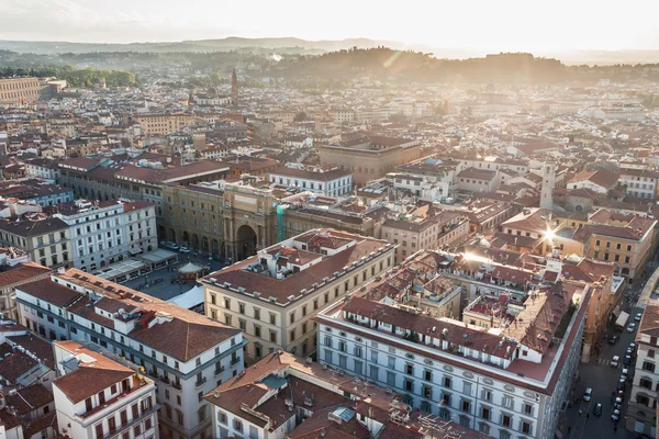 Légi panoráma a Florence old city. — Stock Fotó