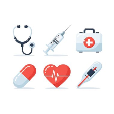 Tıbbî ikon koleksiyonu. Sayfa Sayfası