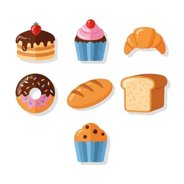 Farklı lezzetli fırınlar.