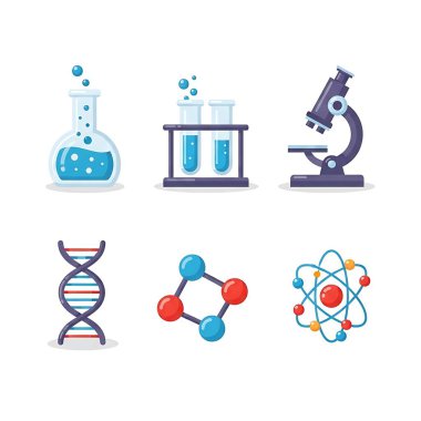 Bilim ve eğitim ikonu vektör tasarımı