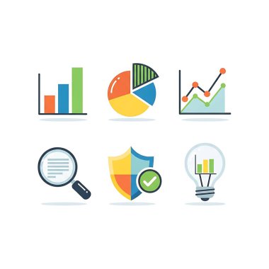 iş veri analizi vektör illüstrasyon tasarımı