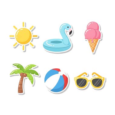 yaz tatili simgeleri