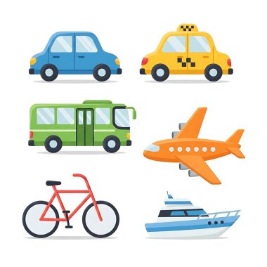 Işınlama simgeleri ayarlandı. Web tasarımı için taşıyıcı vektör simgelerinin çizgi film seti