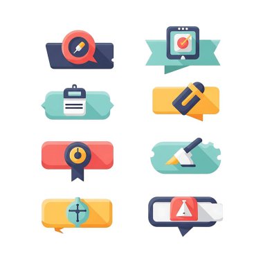 e-posta pazarlama simgeleri vektör tasarımı