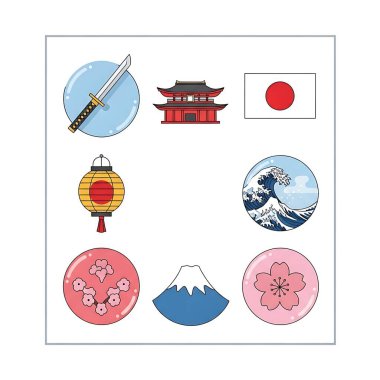 Japon simgeleri kümesi
