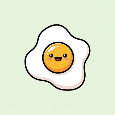 sahanda yumurta karikatür karakter