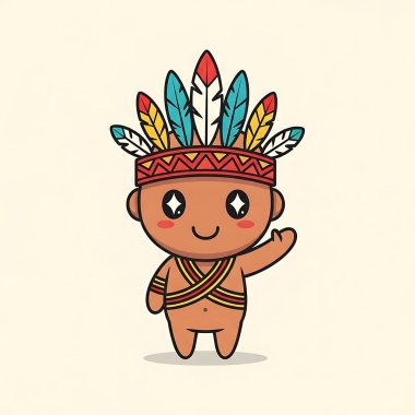 Amerikan yerlisi Amerikan yerlilerinin vektör çizimi