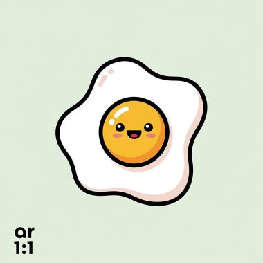 Şirin yumurta çizgi film vektör çizimi grafik tasarımı