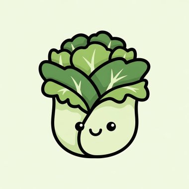 Şirin gülümseyen brokoli karakteri. İzole vektör çizimi. çizgi film biçimi.