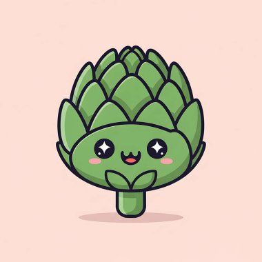 Sevimli kaktüs karakteri. Gülen ve gülen yüzlü bir kaktüsün vektör çizimi.