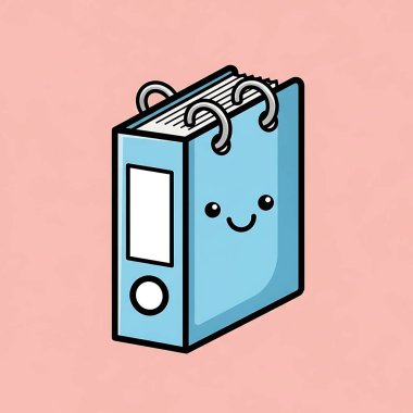 kawaii kitabı ve çizgi roman vektör çizimi