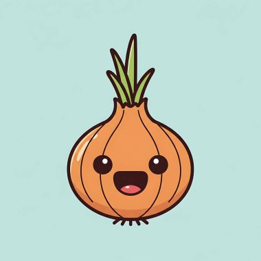 Yüzü ve gözleri olan tatlı bir balkabağı. El çizimi vektör çizimi. izole.