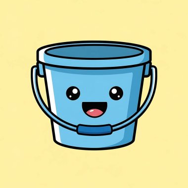 Mutlu kahve fincanı çizgi film vektör çizimi tasarımı sevimli kawaii