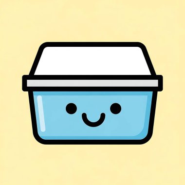 Gülümseyen sevimli bir yüz.