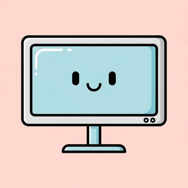 Bilgisayar simgesi tasarım vektör illüstrasyon