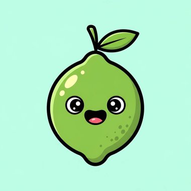 Yüzü olan kawaii armudu.