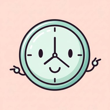 karikatür yüz simgesi pembe arkaplanda izole edildi. vektör illüstrasyonu.