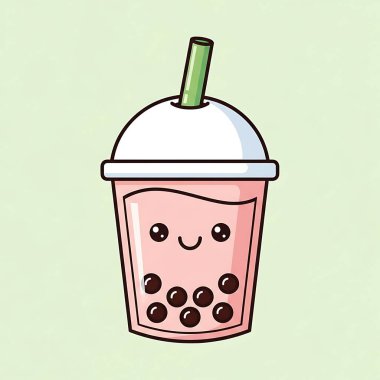 Kawaii, samanlı kahve fincanı.