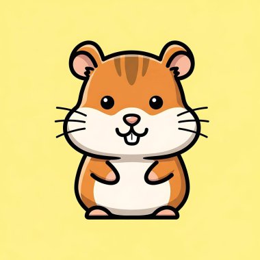 Turuncu arka planda sevimli çizgi film kaplanı. vektör illüstrasyonu