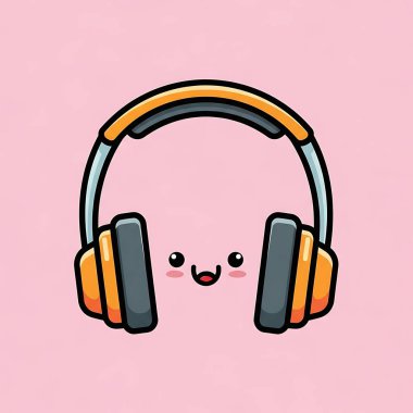 kawaii çizgi film mutlu müzik notası